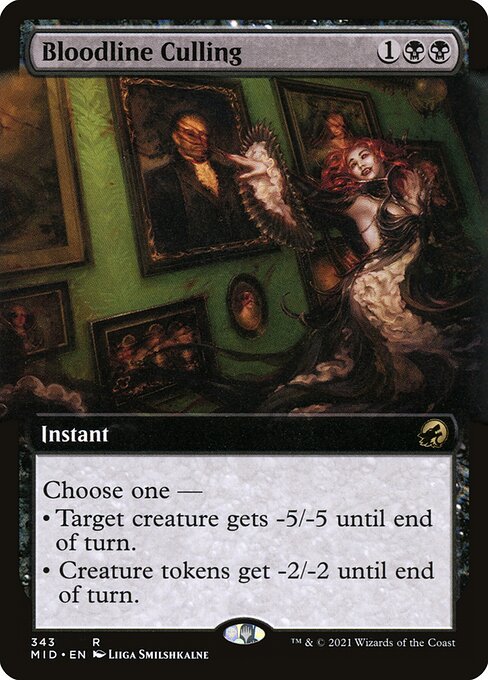 Bloodline Culling (Extended Art) - Innistrad: Midnight Hunt - R - 343