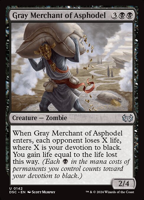 Gray Merchant of Asphodel - Commander: Duskmourn: House of Horror - U - 142