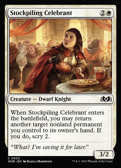 Stockpiling Celebrant - Wilds of Eldraine - C - 32