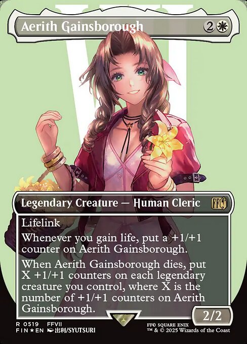 Aerith Gainsborough (Borderless) (Surge Foil) - FINAL FANTASY - R - 519