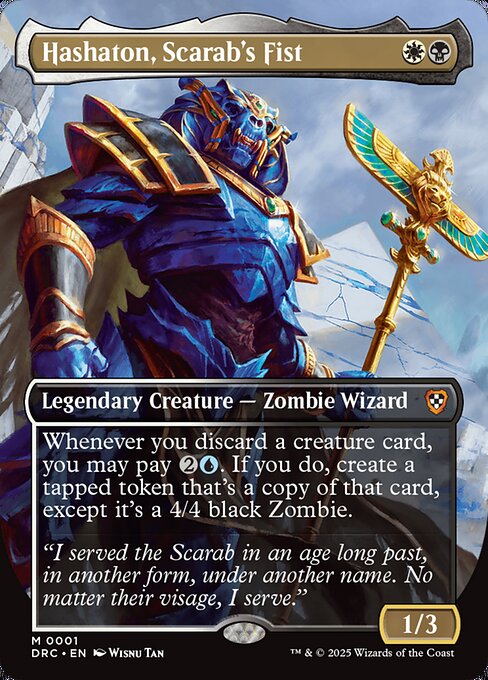 Hashaton, Scarab's Fist (Borderless) - Commander: Aetherdrift - M - 1
