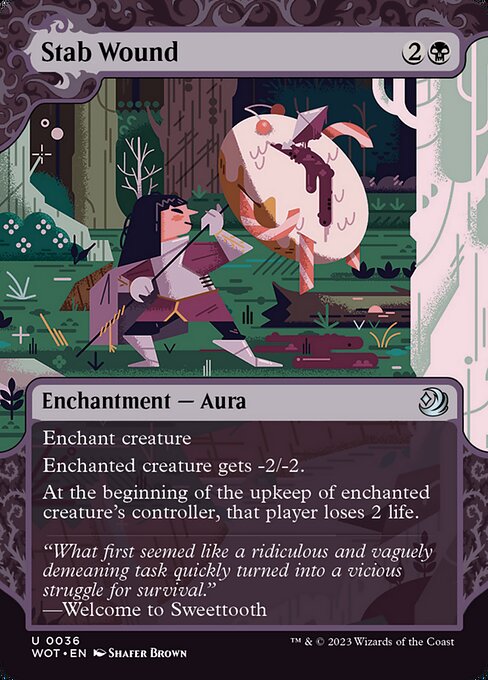 Stab Wound - Wilds of Eldraine: Enchanting Tales - U - 36