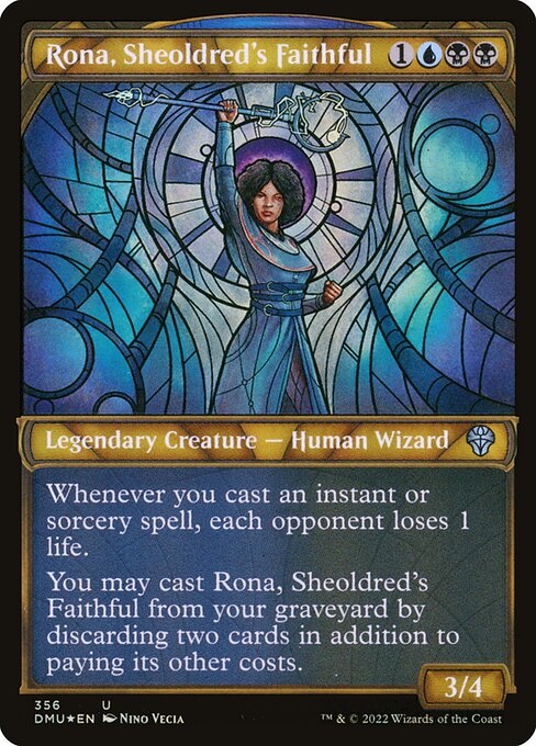 Rona, Sheoldred's Faithful (Textured Foil) - Dominaria United - U - 356