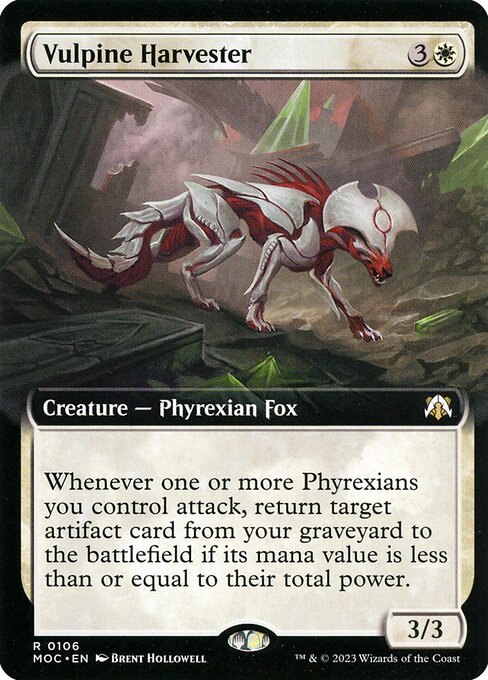 Vulpine Harvester (Extended Art) - Commander: March of the Machine - R - 106