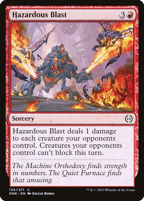 Hazardous Blast - Phyrexia: All Will Be One - C - 135