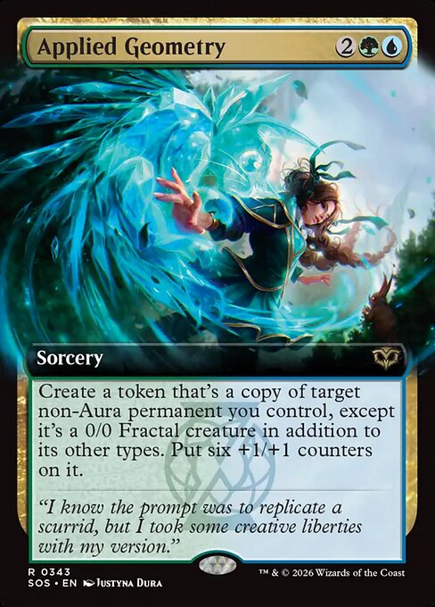 Applied Geometry (Extended Art) - Secrets of Strixhaven - R - 343
