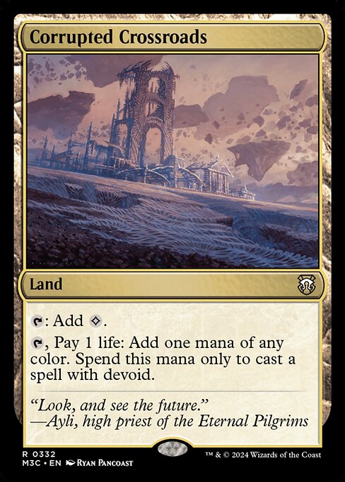 Corrupted Crossroads (Ripple Foil) - Commander: Modern Horizons 3 - R - 332