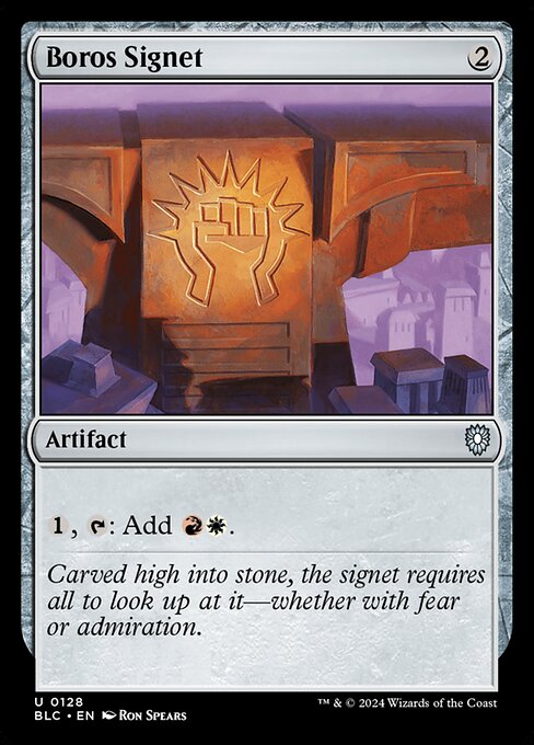 Boros Signet - Commander: Bloomburrow - U - 128