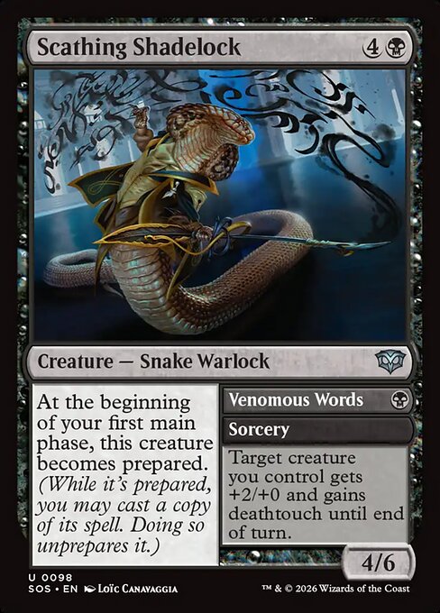 Scathing Shadelock - Secrets of Strixhaven - U - 98