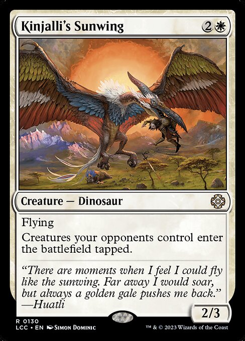 Kinjalli's Sunwing - Commander: The Lost Caverns of Ixalan - R - 130