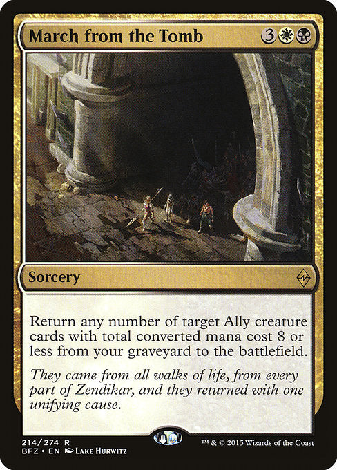 March from the Tomb - Battle for Zendikar - R - 214