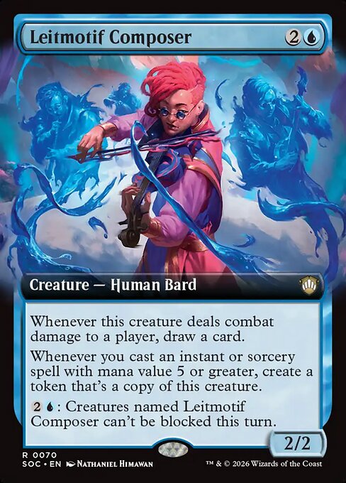 Leitmotif Composer (Extended Art) - Commander: Secrets of Strixhaven - R - 70