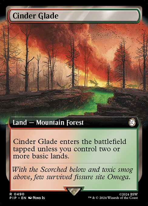 Cinder Glade (Extended Art) - Universes Beyond: Fallout - R - 490