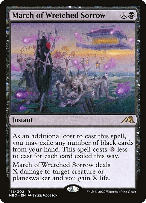 March of Wretched Sorrow - Kamigawa: Neon Dynasty - R - 111