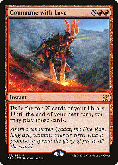 Commune with Lava - Dragons of Tarkir - R - 131