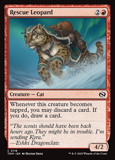 Rescue Leopard - Tarkir: Dragonstorm - C - 116