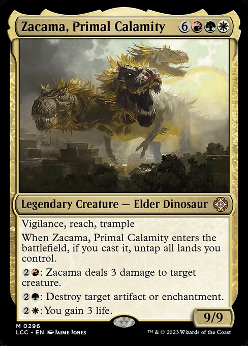 Zacama, Primal Calamity - Commander: The Lost Caverns of Ixalan - M - 296