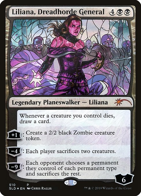 Liliana, Dreadhorde General (Stained Glass) - Secret Lair Drop Series - P - 510