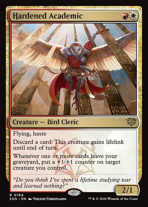 Hardened Academic - Secrets of Strixhaven - R - 194