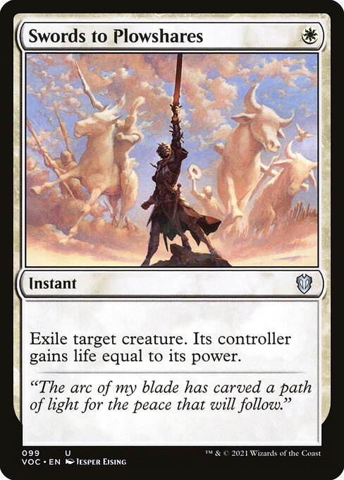 Swords to Plowshares - Commander: Innistrad: Crimson Vow - U - 99