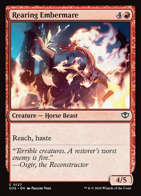 Rearing Embermare - Secrets of Strixhaven - C - 127