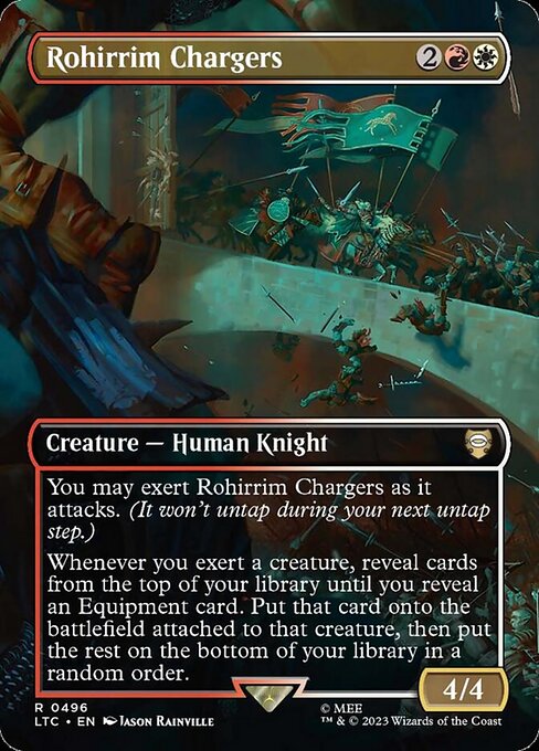 Rohirrim Chargers (Borderless) - Commander: The Lord of the Rings: Tales of Middle-earth - R - 496