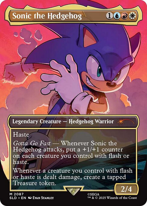 Sonic the Hedgehog (Rainbow Foil) - Secret Lair Drop Series - M - 2087