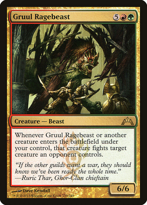 Gruul Ragebeast - Gatecrash - R - 170