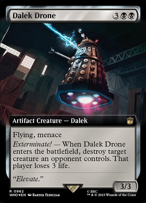 Dalek Drone (Extended Art) (Surge Foil) - Universes Beyond: Doctor Who - R - 962