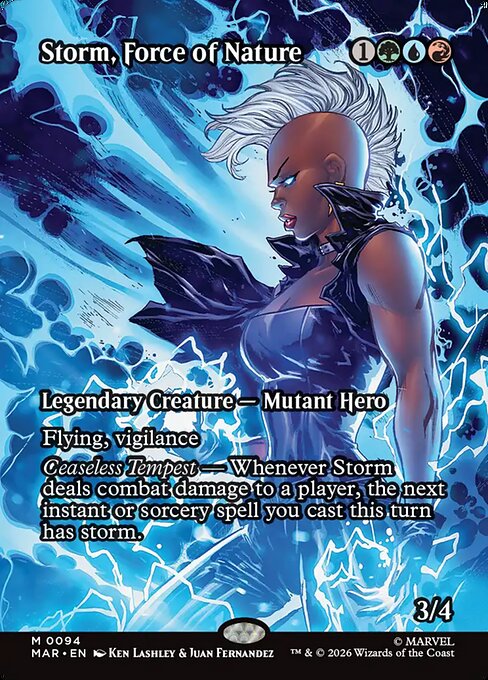 Storm, Force of Nature (Borderless) - Marvel Universe Eternal-Legal - M - 94