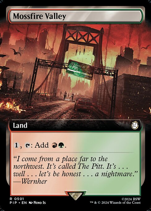 Mossfire Valley (Extended Art) - Universes Beyond: Fallout - R - 501