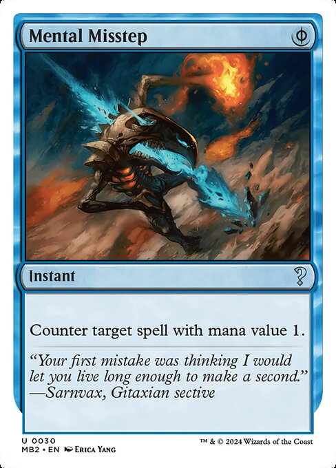 Mental Misstep (White Border) - Mystery Booster 2 - U - 30