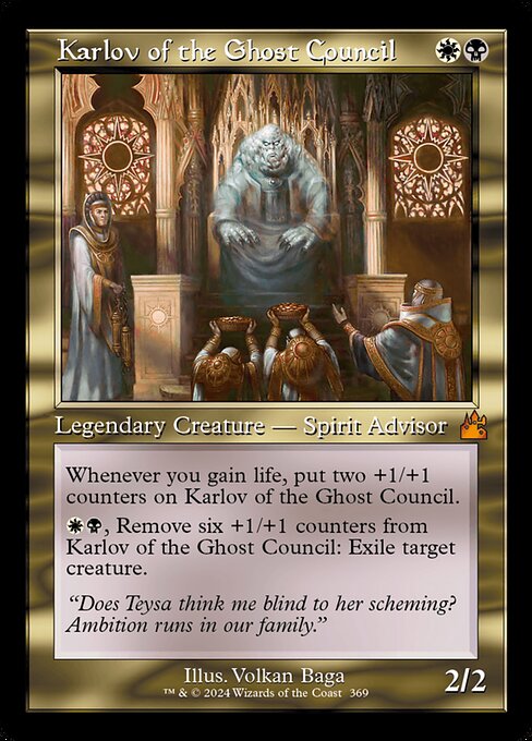 Karlov of the Ghost Council (Retro Frame) - Ravnica Remastered - M - 369