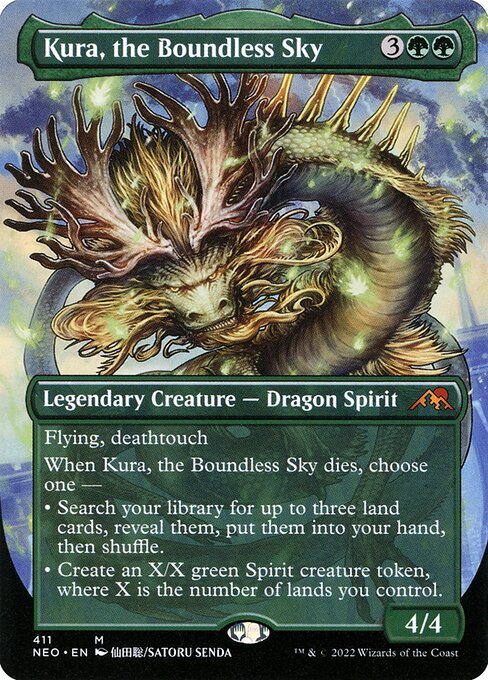 Kura, the Boundless Sky (Borderless) - Kamigawa: Neon Dynasty - M - 411