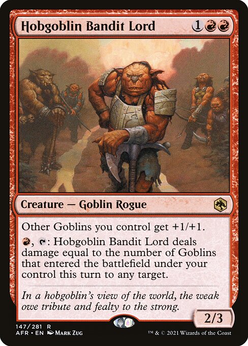 Hobgoblin Bandit Lord - Adventures in the Forgotten Realms - R - 147