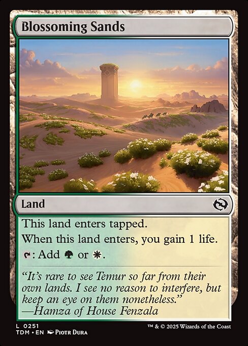 Blossoming Sands - Tarkir: Dragonstorm - L - 251