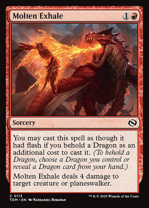 Molten Exhale - Tarkir: Dragonstorm - C - 113