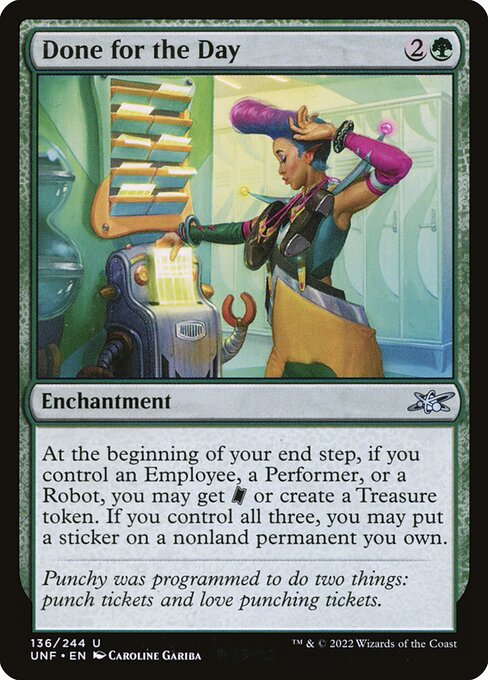 Done for the Day - Unfinity - U - 136