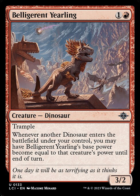 Belligerent Yearling - The Lost Caverns of Ixalan - U - 133