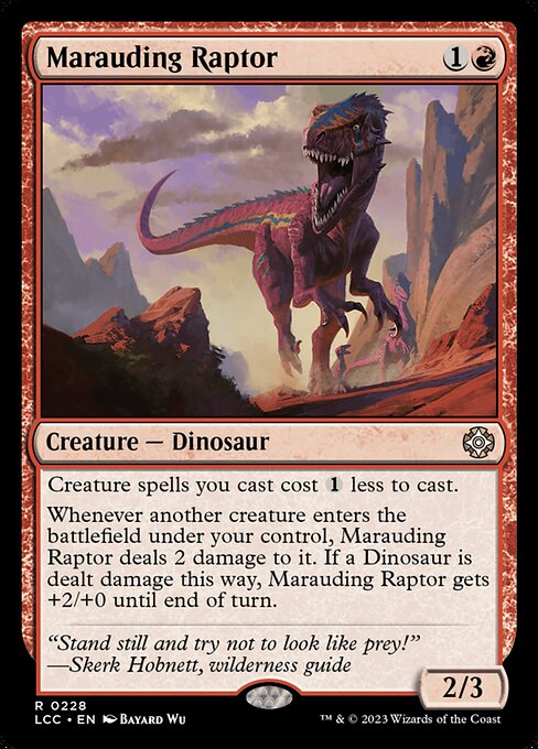 Marauding Raptor - Commander: The Lost Caverns of Ixalan - R - 228