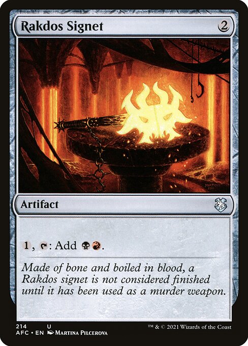 Rakdos Signet - Commander: Adventures in the Forgotten Realms - U - 214
