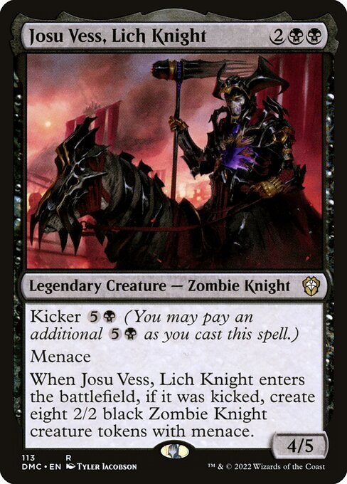 Josu Vess, Lich Knight - Commander: Dominaria United - R - 113