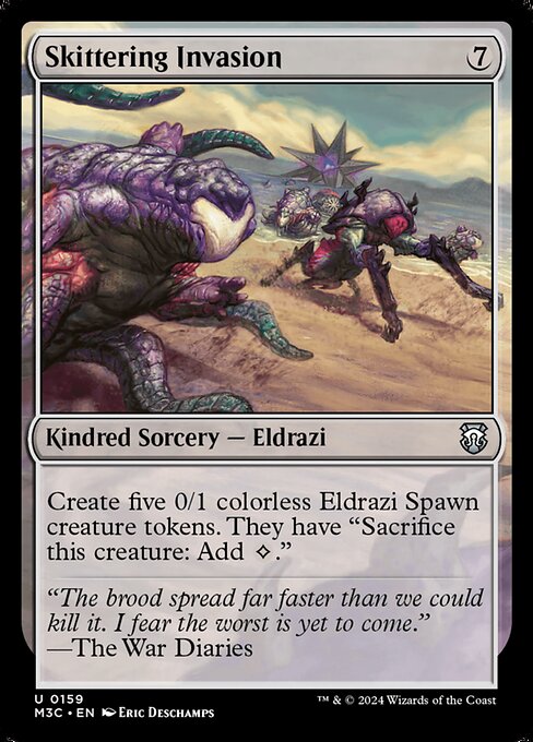 Skittering Invasion (Ripple Foil) - Commander: Modern Horizons 3 - U - 159