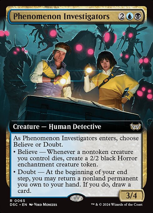Phenomenon Investigators (Extended Art) - Commander: Duskmourn: House of Horror - R - 65