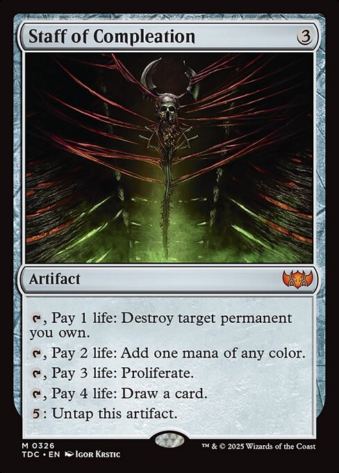 Staff of Compleation - Commander: Tarkir: Dragonstorm - M - 326