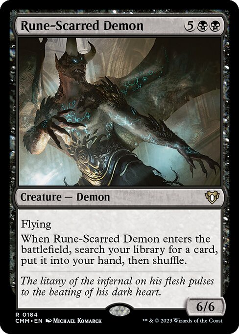 Rune-Scarred Demon - Prerelease Cards - R - 184