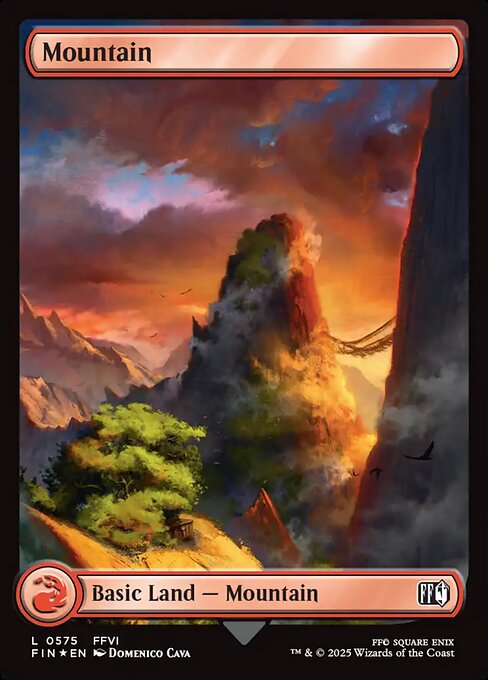 Mountain (0575) (Surge Foil) - FINAL FANTASY - L - 575