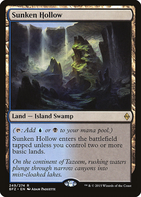 Sunken Hollow - Battle for Zendikar - R - 249
