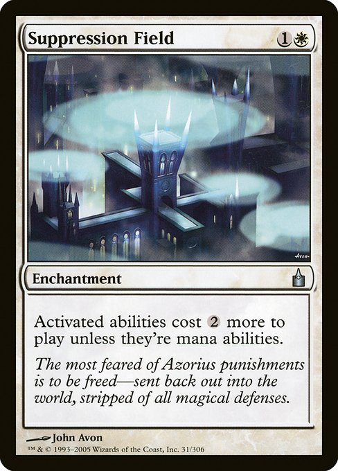 Suppression Field - Ravnica: City of Guilds - U - 31
