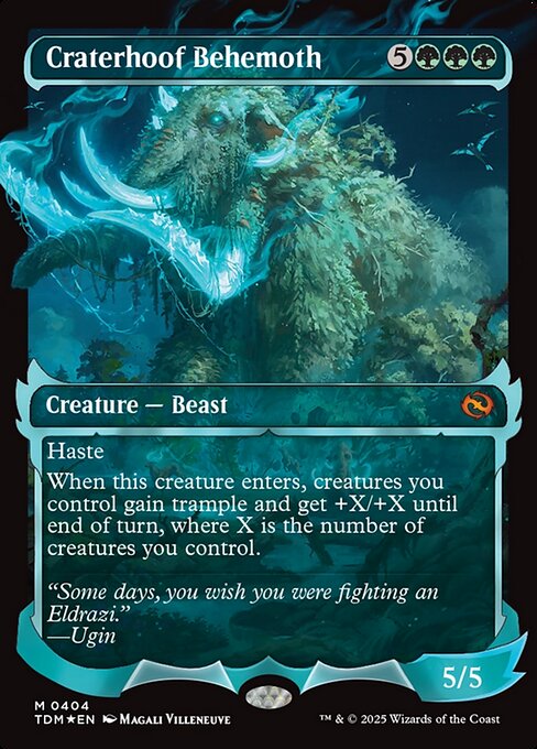 Craterhoof Behemoth (Showcase) - Tarkir: Dragonstorm - M - 404